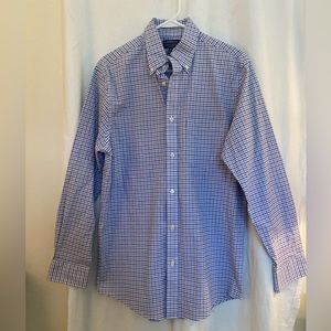 Croft & Barrow Brown/Black Button Down Long Sleeve Dress Shirt  15 1/2  32/33